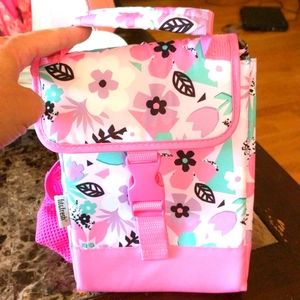 NWOT Fit + Fresh pink floral lunchbox